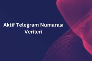 Aktif Telegram Numarası Verileri 