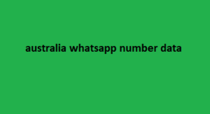 australia whatsapp number data