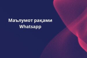 Маълумот рақами Whatsapp
