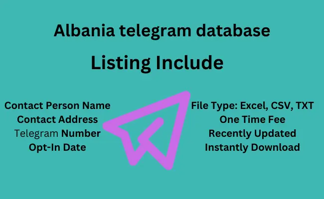 Albania telegram database