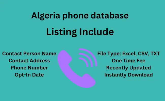 Algeria phone database