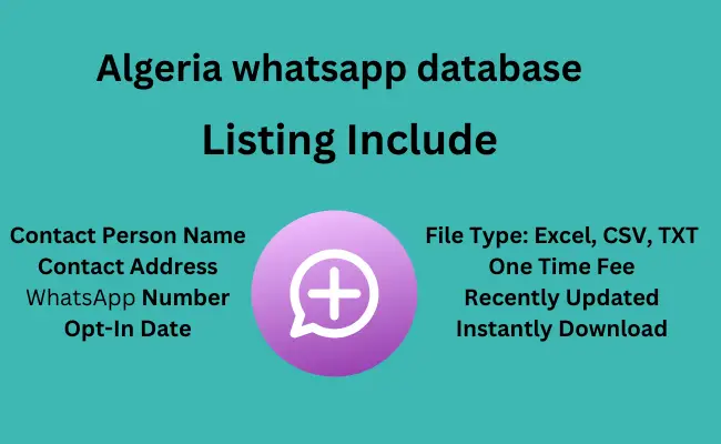 Algeria whatsapp database