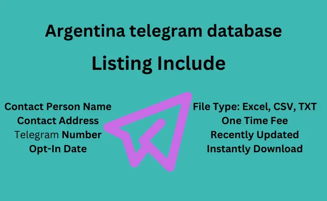 Argentina telegram database