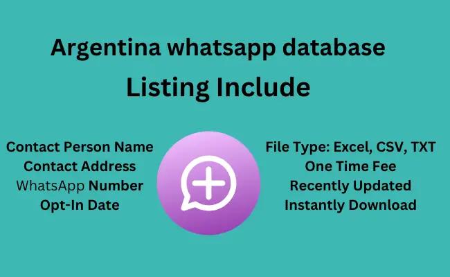 Argentina whatsapp database