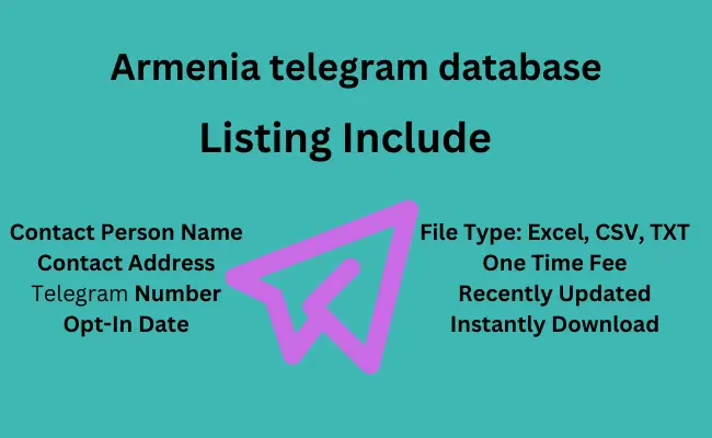 Armenia telegram database