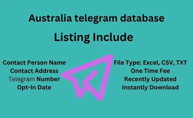 Australia telegram database