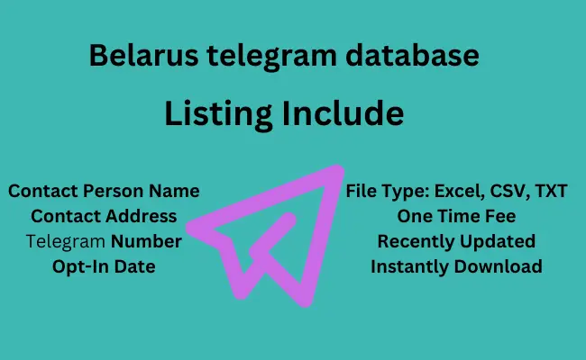 Belarus telegram database