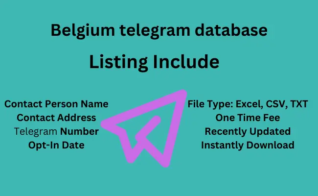 Belgium telegram database