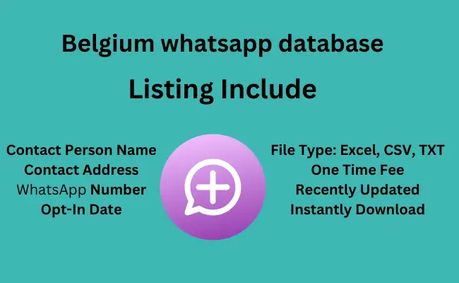 Belgium whatsapp database