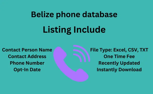 Belize phone database