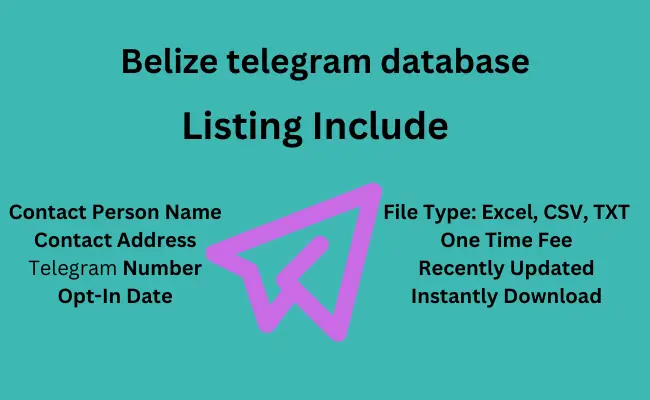 Belize telegram database