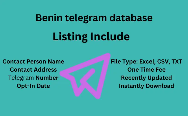 Benin telegram database