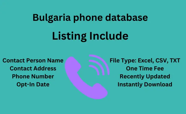 Bulgaria phone database