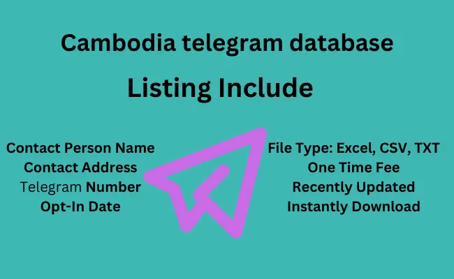 Cambodia telegram database