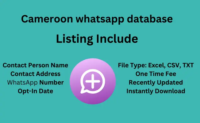 Cameroon whatsapp database