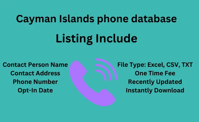 Cayman Islands phone database