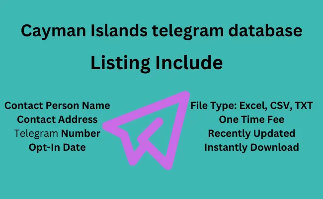 Cayman Islands telegram database