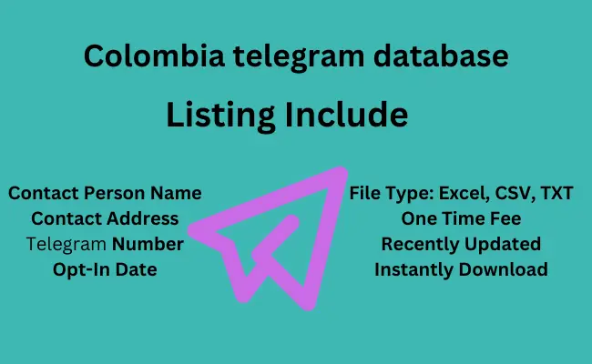 Colombia telegram database