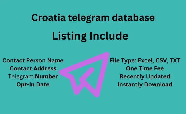 Croatia telegram database