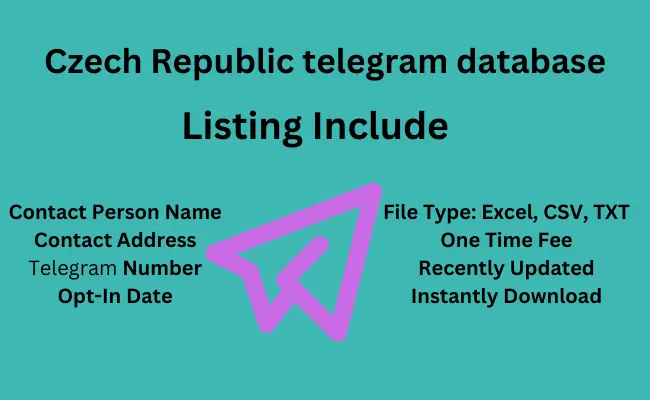 Czech Republic telegram database