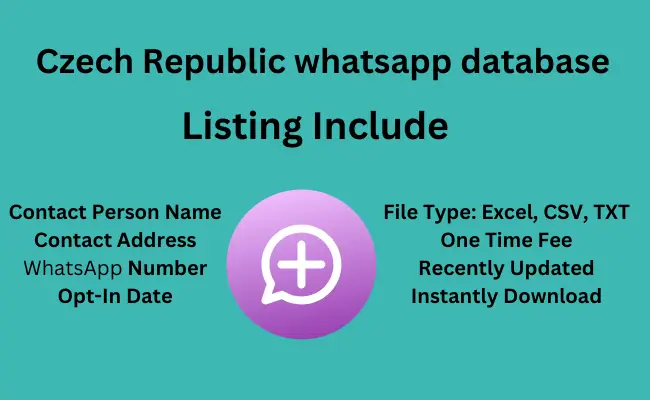 Czech Republic whatsapp database