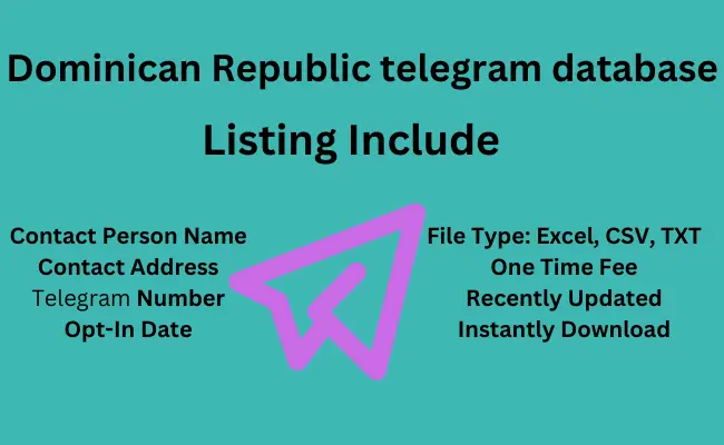 Dominican Republic telegram database