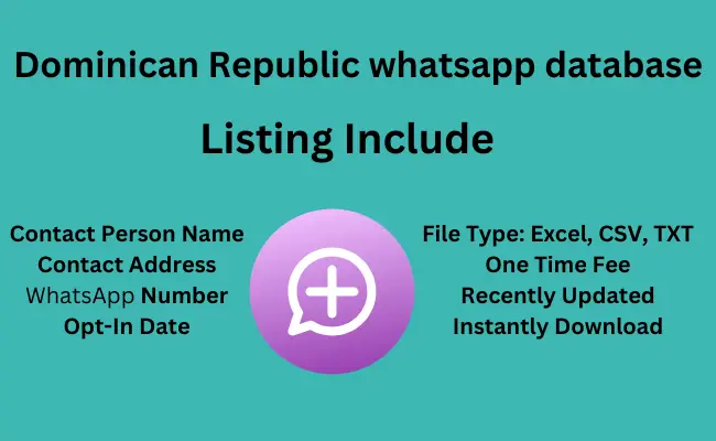 Dominican Republic whatsapp database