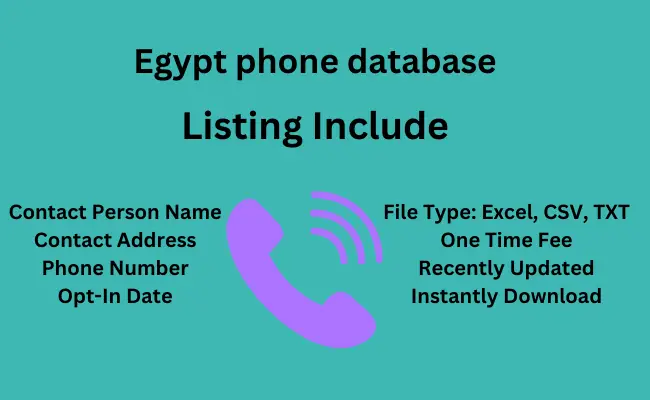 Egypt phone database