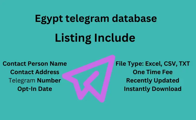 Egypt telegram database