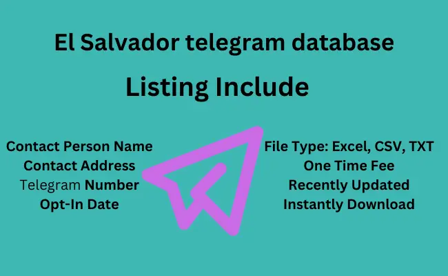 El Salvador telegram database