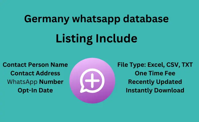 Germany whatsapp database