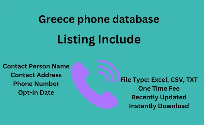 Greece phone database