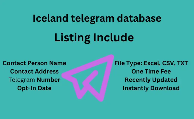 Iceland telegram database