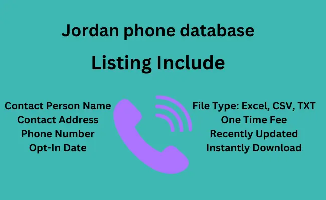 Jordan phone database