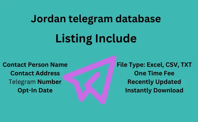 Jordan telegram database