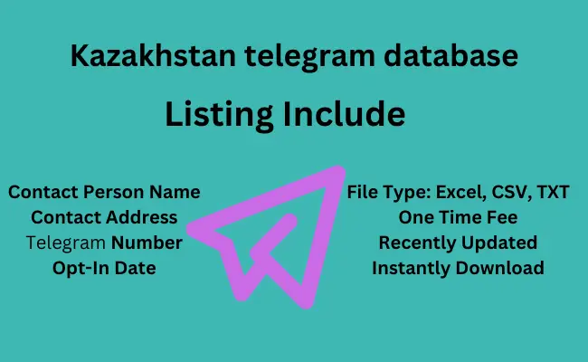 Kazakhstan telegram database