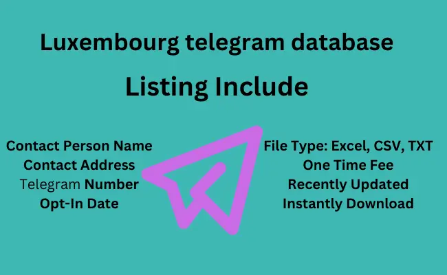 Luxembourg telegram database