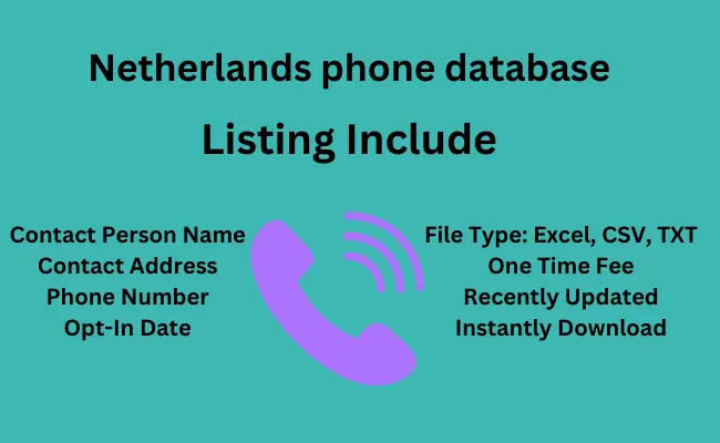 Netherlands phone database