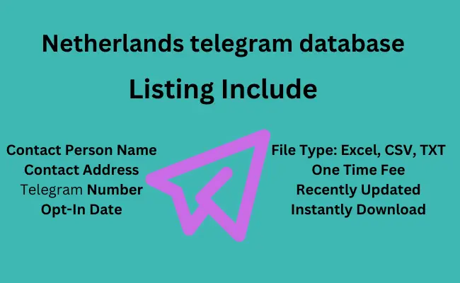 Netherlands telegram database