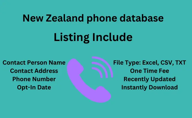 New Zealand phone database