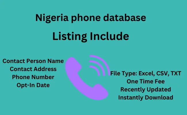 Nigeria phone database