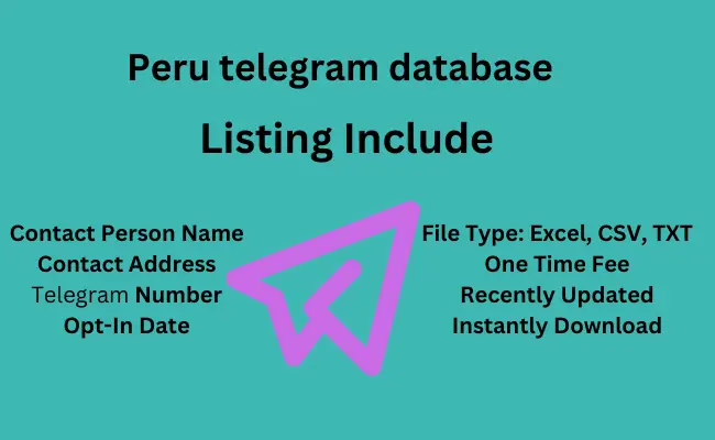 Peru telegram database