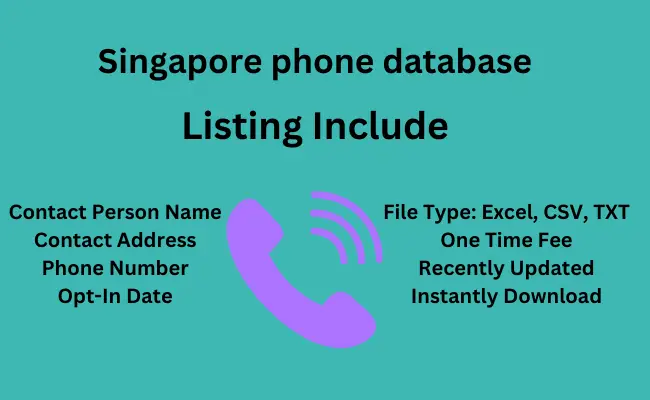 Singapore phone database