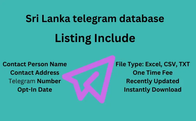 Sri Lanka telegram database