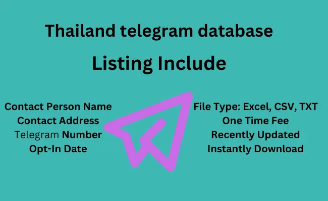 Thailand telegram database