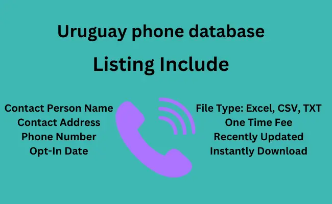 Uruguay phone database